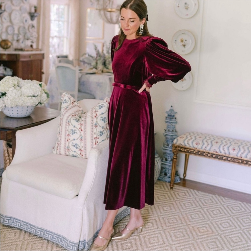Antonio Melani x Nicola Bathie Helen Velvet Dress.